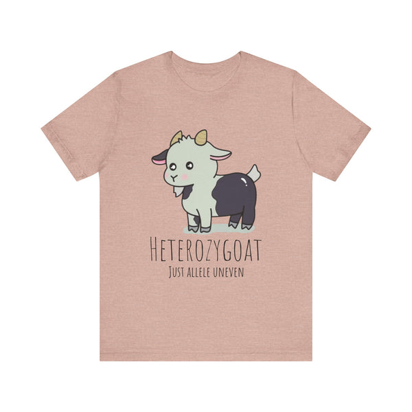 Funny Goat T-Shirt | Heterozygoat Graphic Tee | Animal Lover Gift | Casual Wear | Unique Gift for Goat Lovers