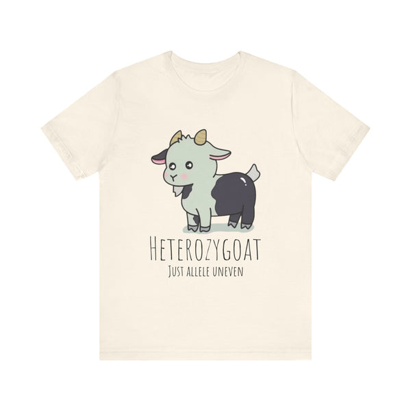 Funny Goat T-Shirt | Heterozygoat Graphic Tee | Animal Lover Gift | Casual Wear | Unique Gift for Goat Lovers