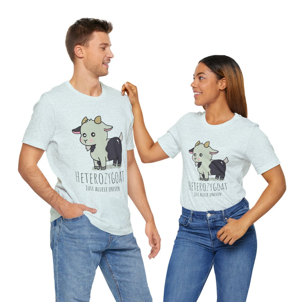 Funny Goat T-Shirt | Heterozygoat Graphic Tee | Animal Lover Gift | Casual Wear | Unique Gift for Goat Lovers