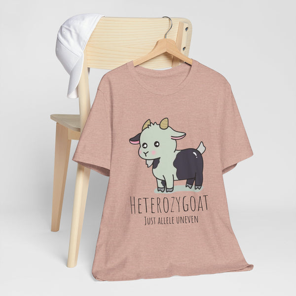 Funny Goat T-Shirt | Heterozygoat Graphic Tee | Animal Lover Gift | Casual Wear | Unique Gift for Goat Lovers