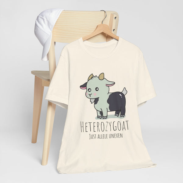 Funny Goat T-Shirt | Heterozygoat Graphic Tee | Animal Lover Gift | Casual Wear | Unique Gift for Goat Lovers