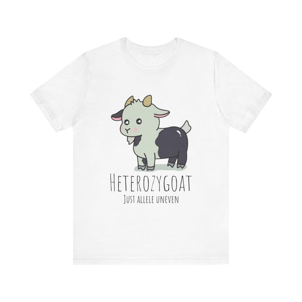 Funny Goat T-Shirt | Heterozygoat Graphic Tee | Animal Lover Gift | Casual Wear | Unique Gift for Goat Lovers