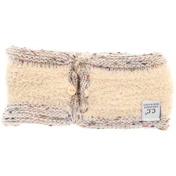 Ombre Ribbed Flecked Ponytail Headband