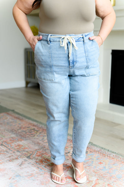 Cooper High Rise Vintage Judy Blue Denim Jogger