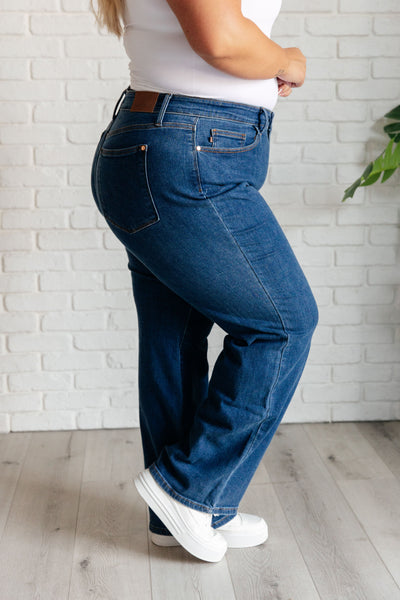 Hazel High Rise Vintage Judy Blue Wide Leg Jeans