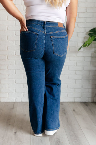 Hazel High Rise Vintage Judy Blue Wide Leg Jeans