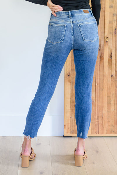 Kyla Destroyed Hi Waist Relaxed Fit Judy Blue Jeans