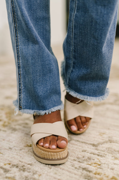 Maureen High Rise Distressed Bootcut Judy Blue Jeans