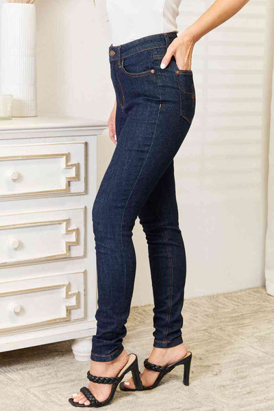Judy Blue Helen High Waist Pocket Embroidered Skinny Jeans
