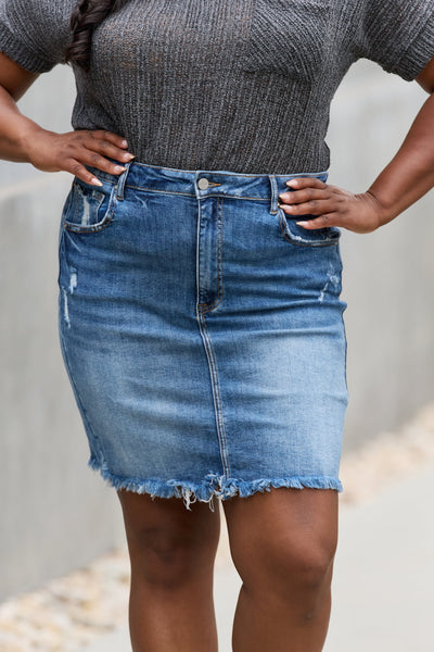 RISEN Amelia  Denim Mini Skirt