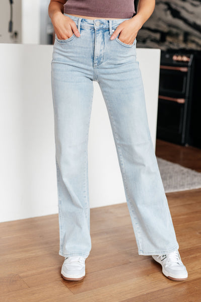 Brooke High Rise Judy Blue Control Top Vintage Wash Straight Jeans