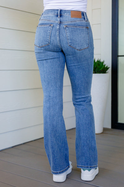 Judy Blue Matilda Mid Rise Vintage Button Fly Bootcut Jeans