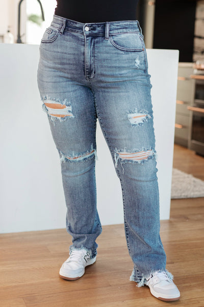 O'Hara Destroyed Judy Blue Straight Jeans